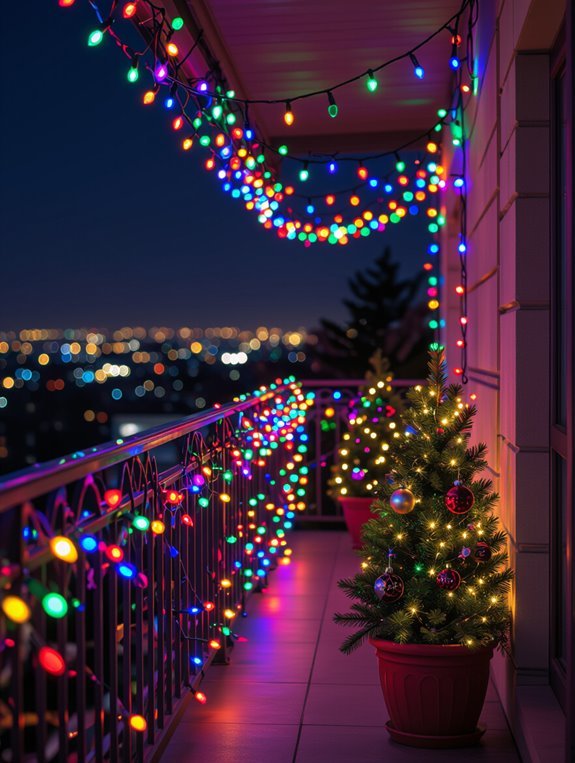 colorful balcony lighting tips