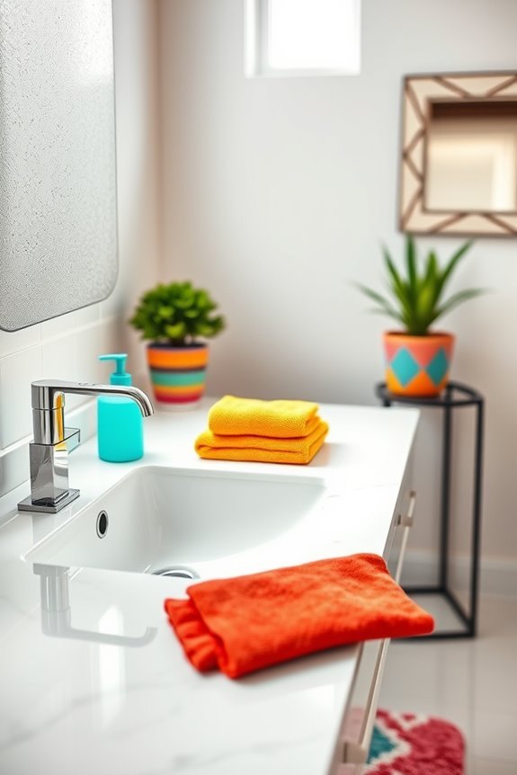 colorful bathroom accessories upgrade
