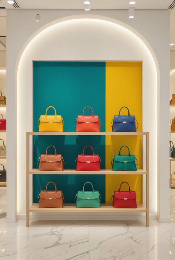 colorful contrasting patterned backdrops