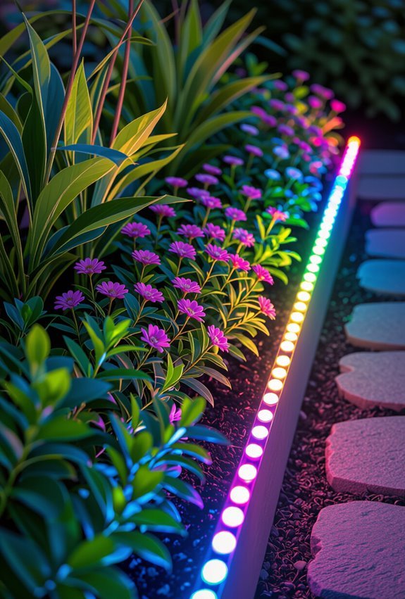 colorful led pollinator friendly garden