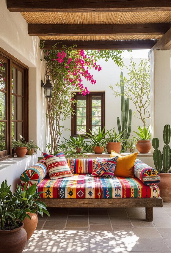 colorful mexican style hammock daybeds