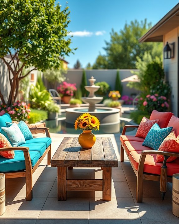 colorful outdoor furniture essentials