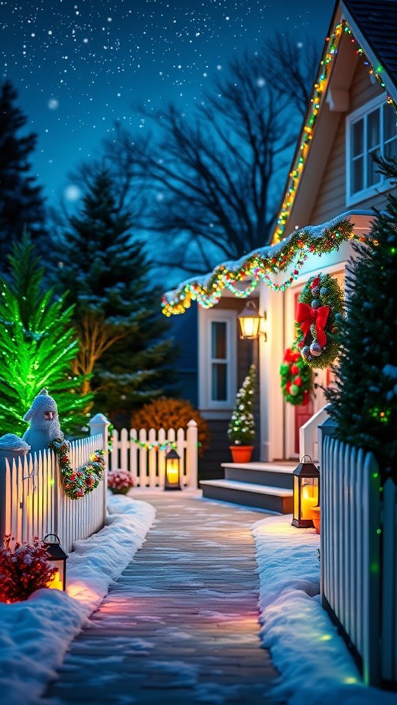 colorful outdoor lighting displays