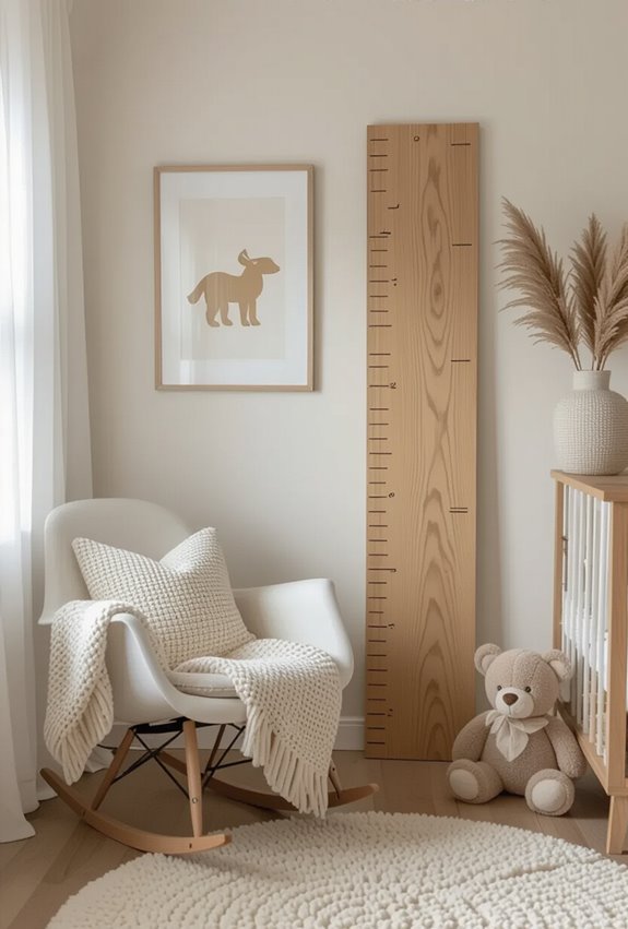 colorful personalized baby growth chart