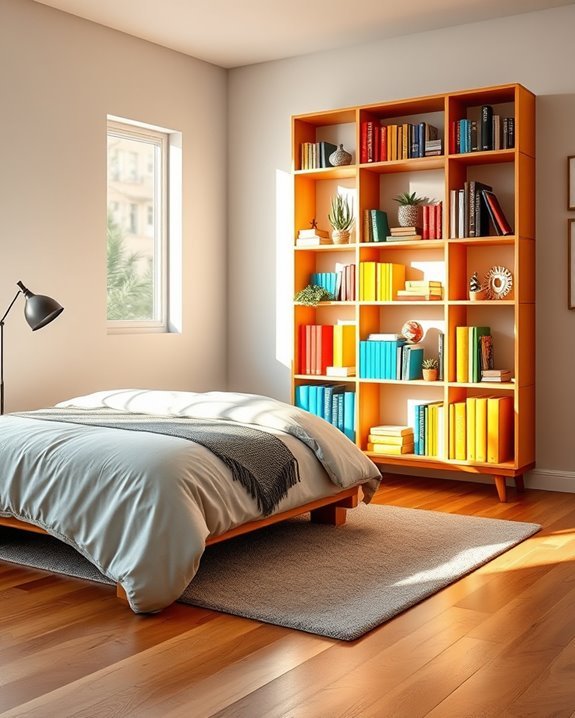colorful playful bookshelf designs