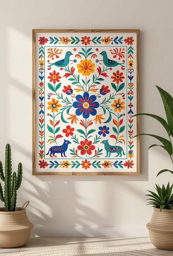 colorful playful folk art