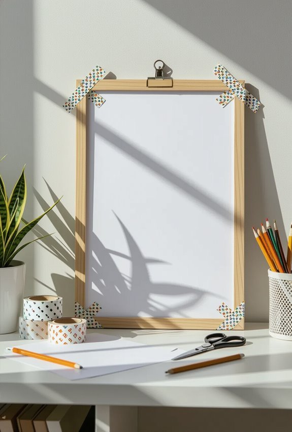 colorful removable washi frames