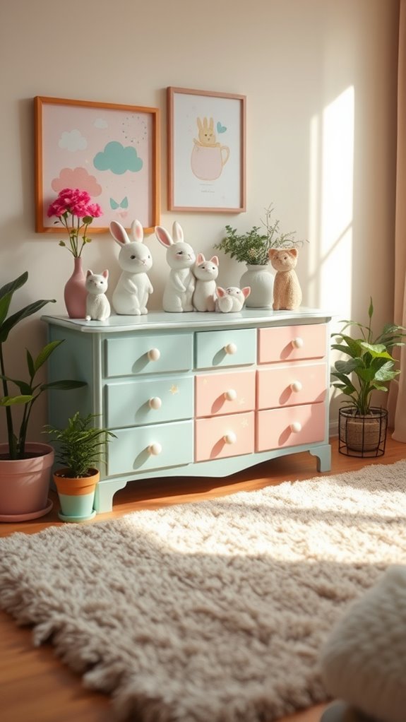 colorful storage for charm