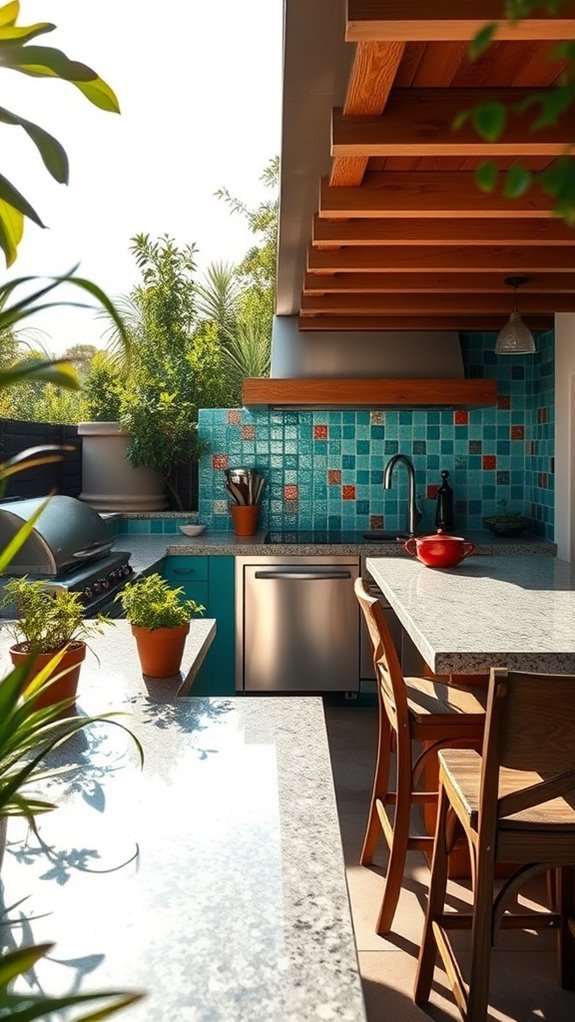 colorful tile backsplash ideas