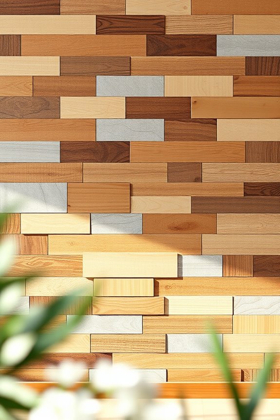 colorful wood block decor