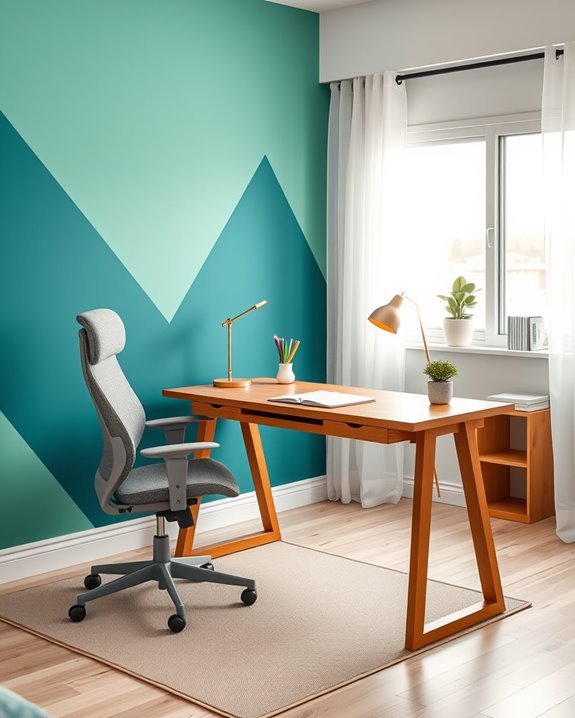 colorful workspace for motivation