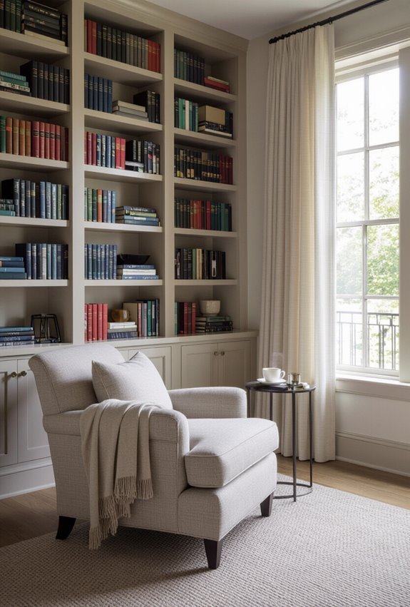 comfortable accessible reading space