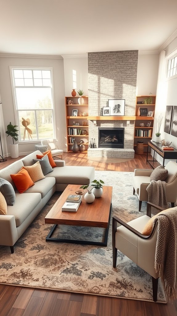 comfortable and functional family room