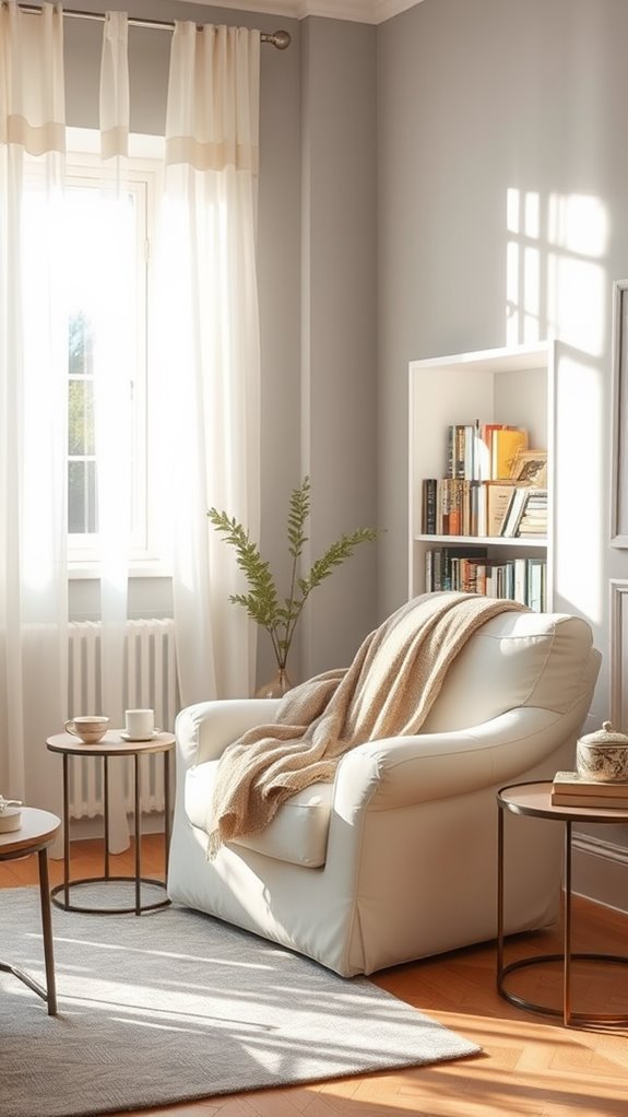comfortable book corner retreat
