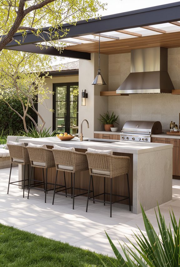 comfortable built in and movable seating