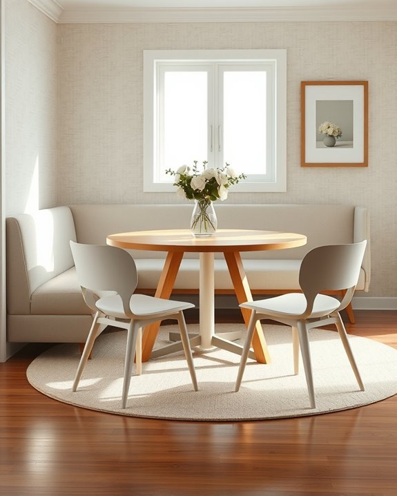 comfortable elegant dining space