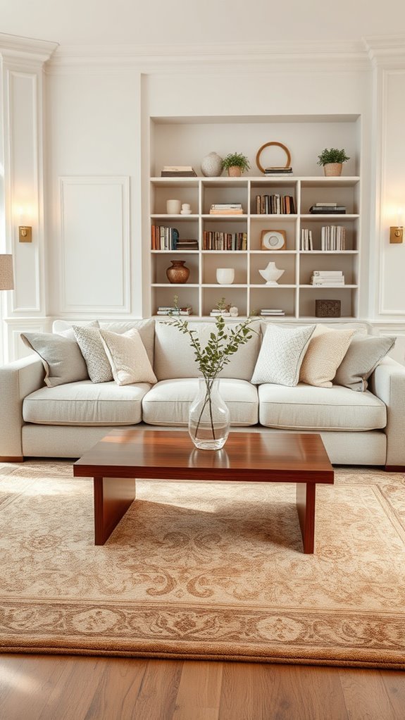 comfortable family gathering centerpiece