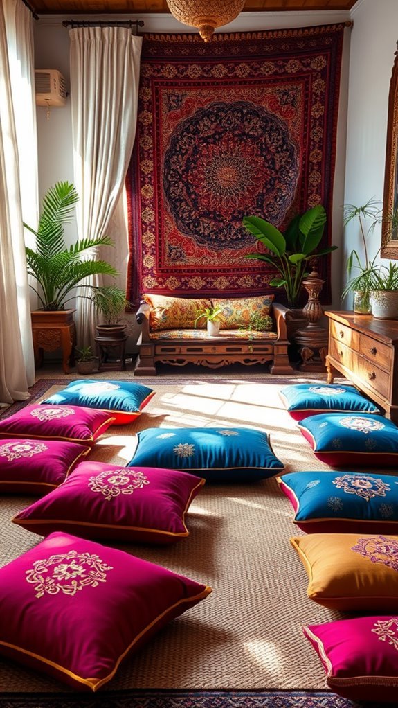 comfortable floor seating options