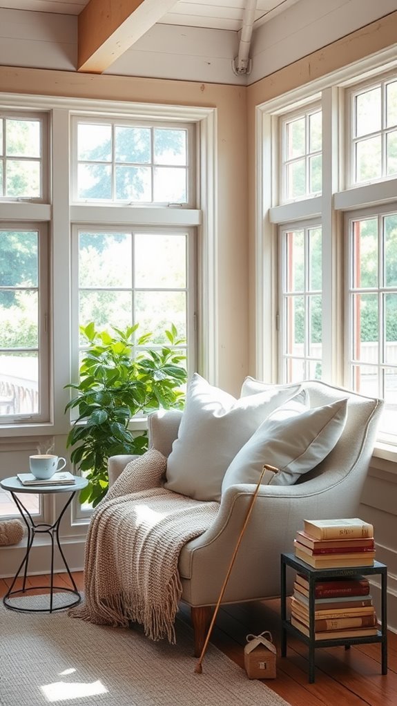 comfortable inviting book corner