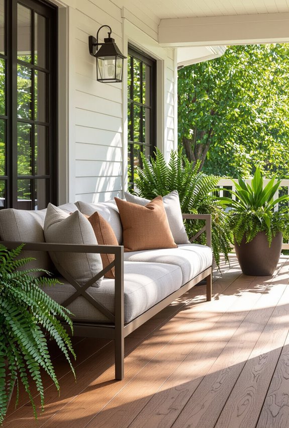 comfortable modular outdoor seating