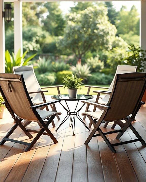 comfortable portable outdoor seating