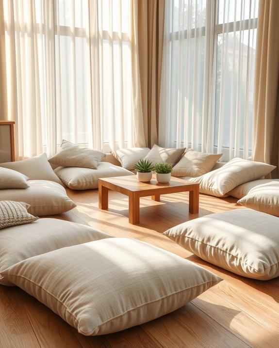 comfortable seating for relaxation