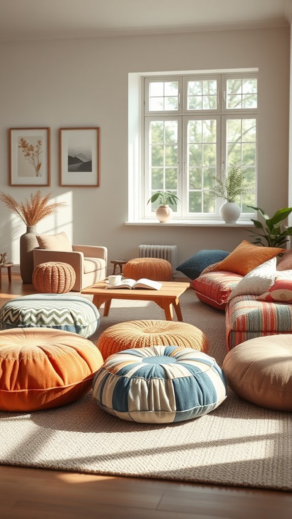 comfortable stylish floor seating