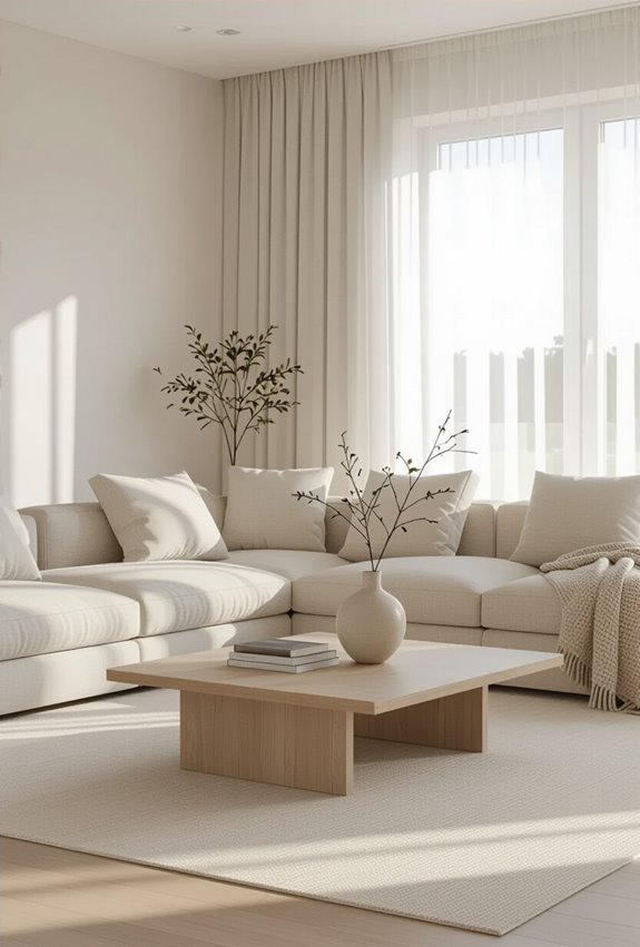 comfortable stylish neutral furniture