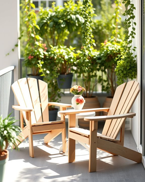 comfortable stylish outdoor seating