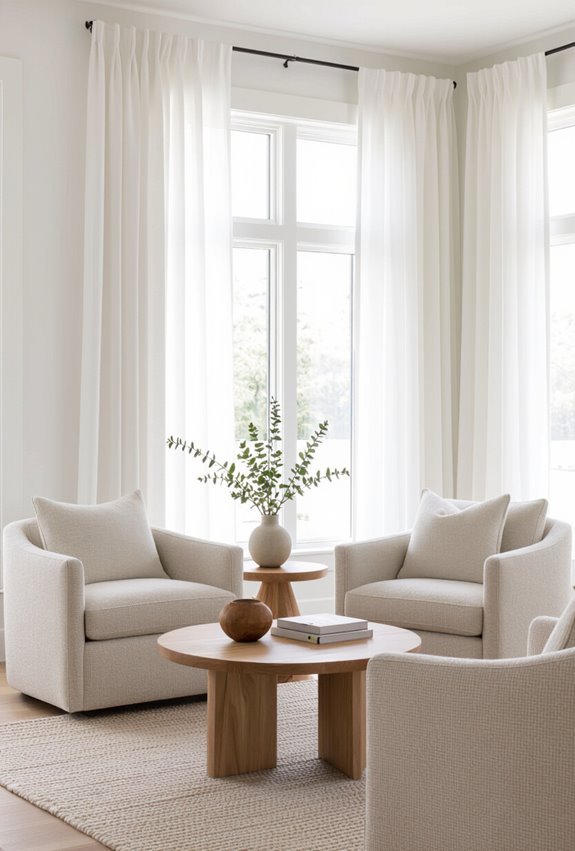 comfortable supportive conversational seating arrangement