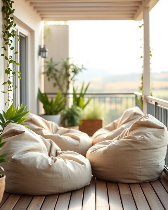 comfy stylish outdoor seating