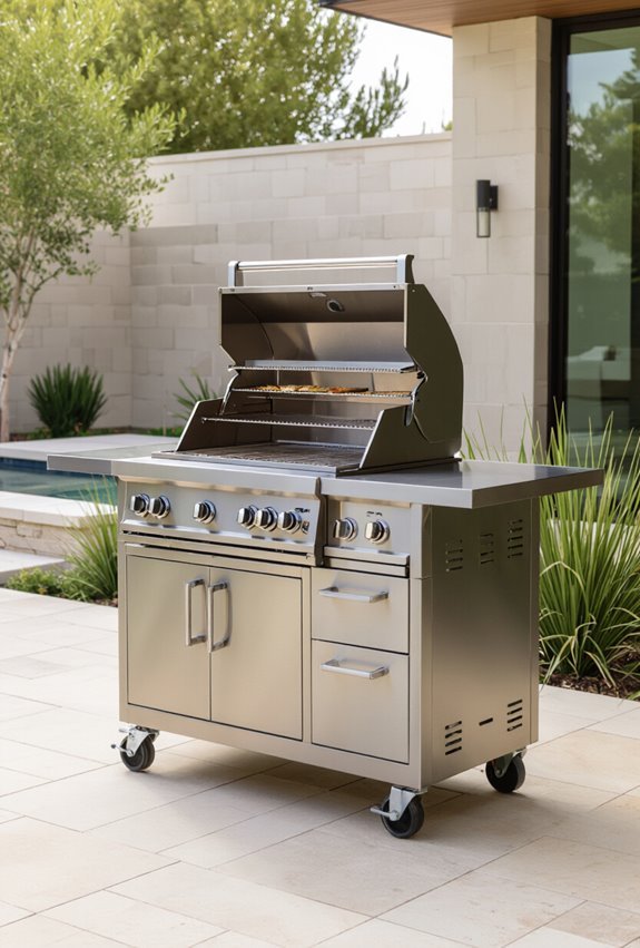 commercial grade heavy duty grillcart