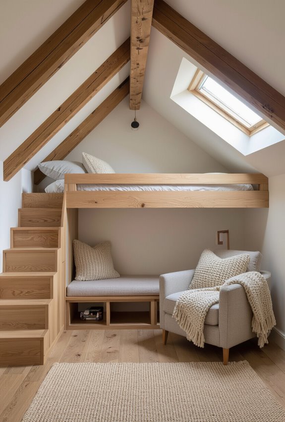 compact attic loft nook