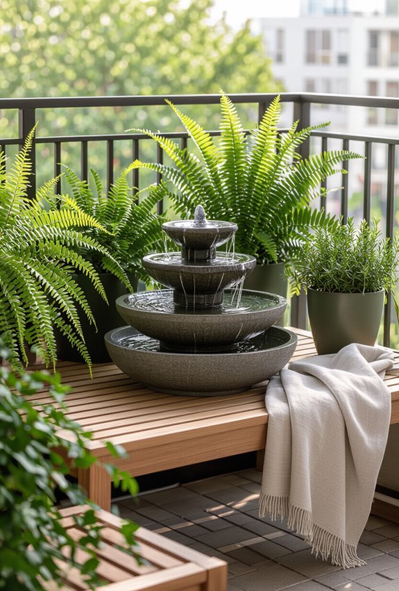 compact balcony water oasis