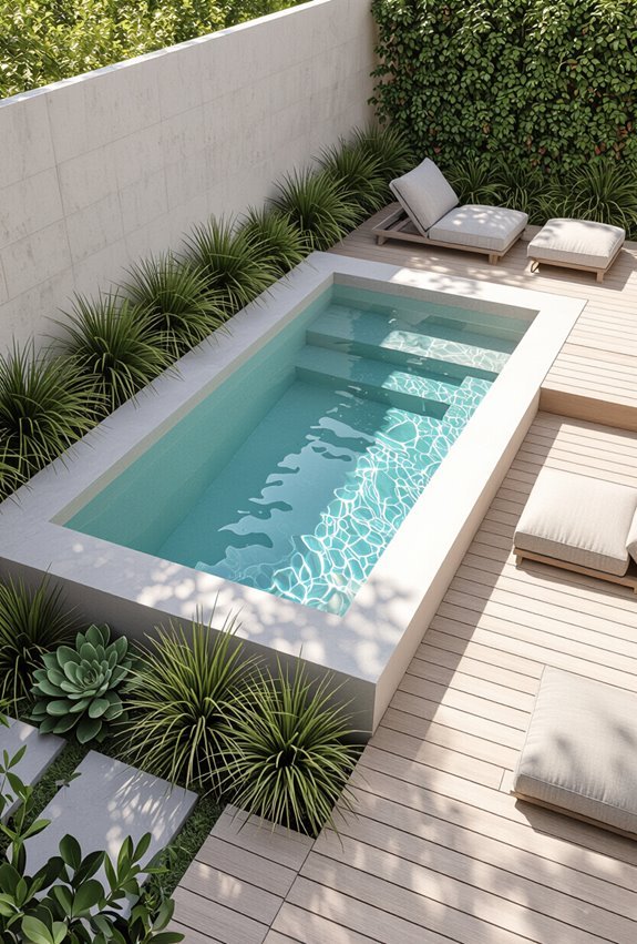 compact concrete plunge pool