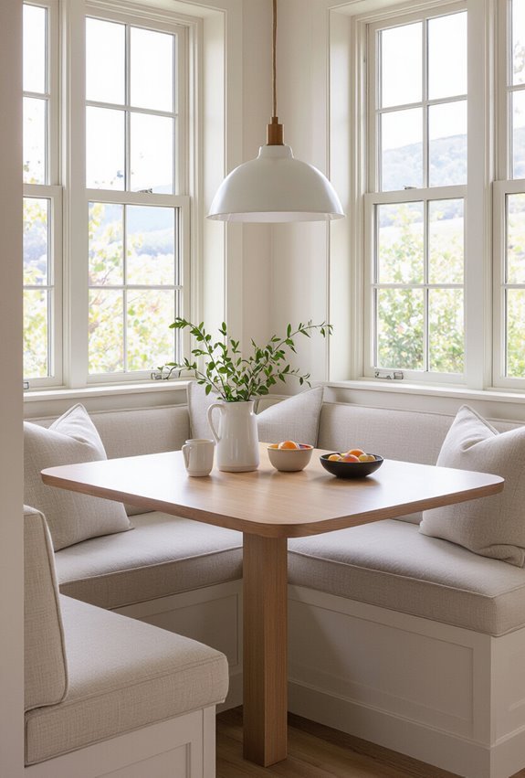compact convertible banquette dining