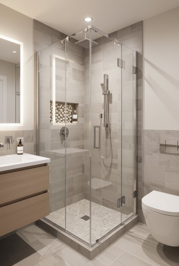 compact corner neo angle shower