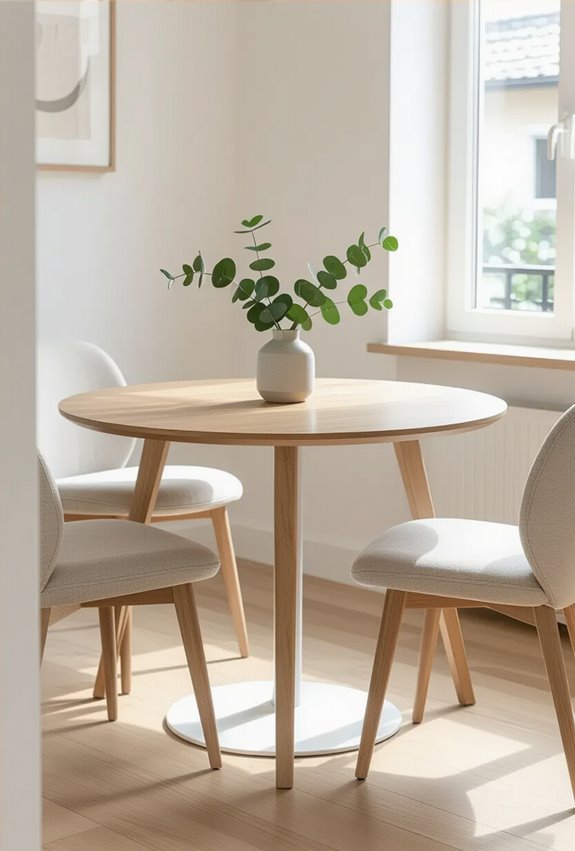 compact corner table for apartments