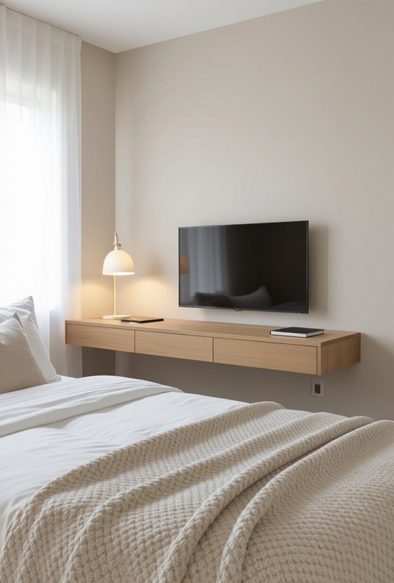 compact desk with tv