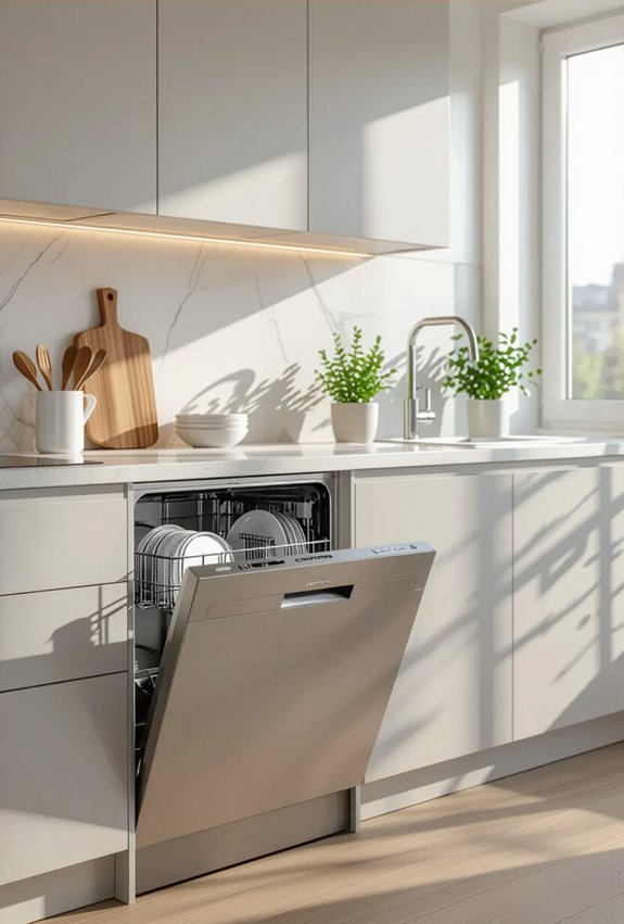 compact dishwasher saves space