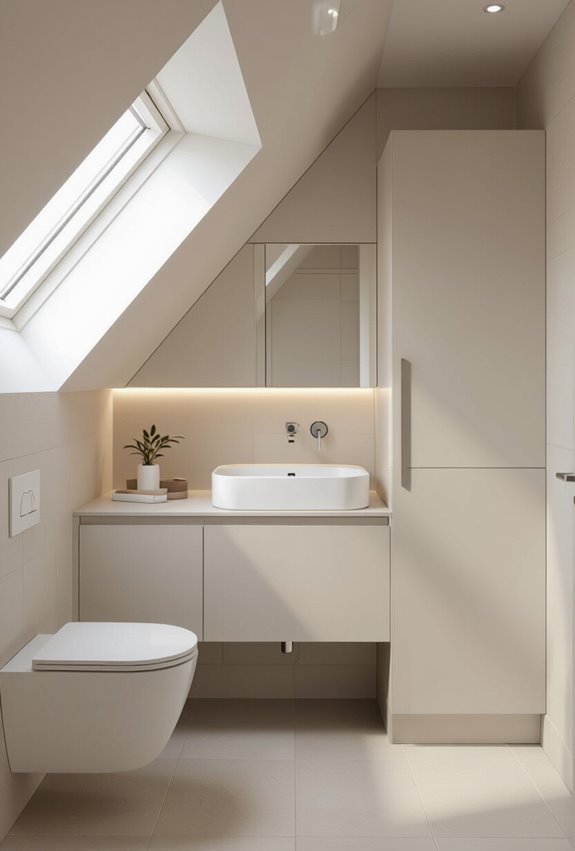 compact fixtures maximize small bathrooms