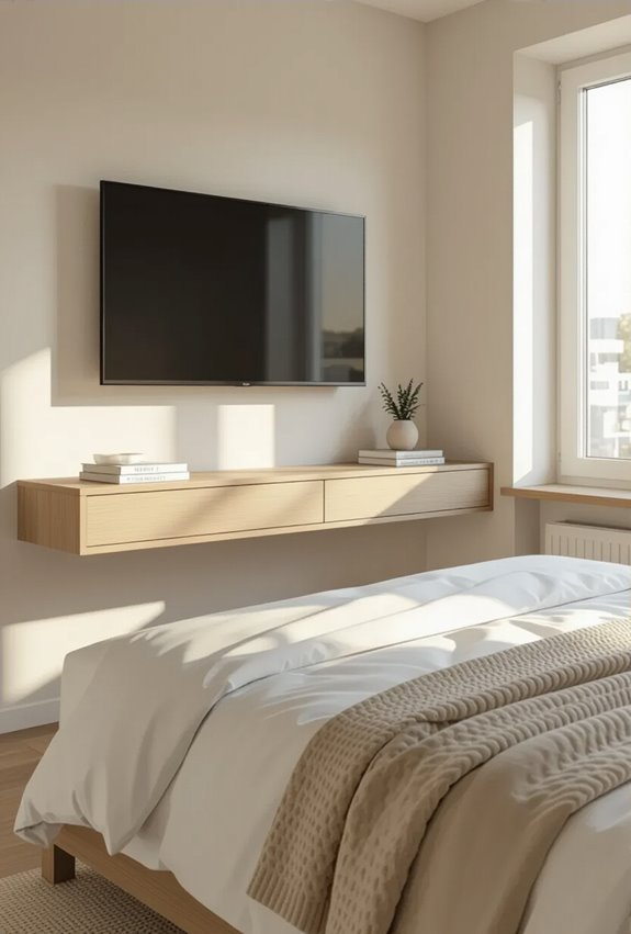 compact floating shelf mount