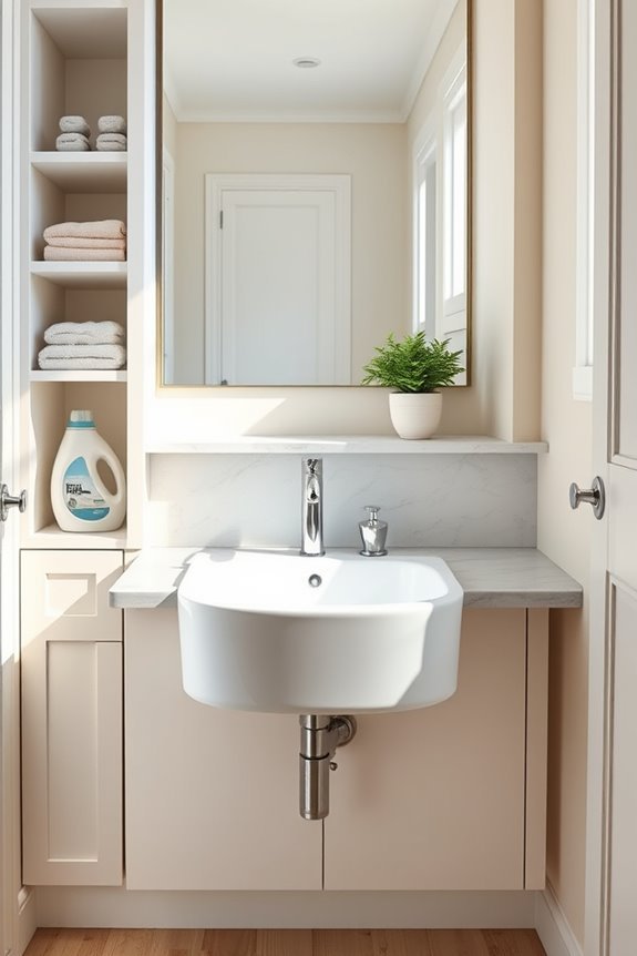 compact functional laundry sink