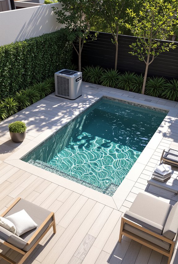 compact heat pump with cover