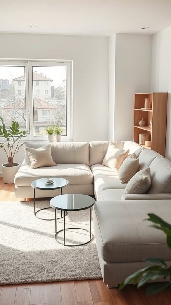 compact l shaped couches solution