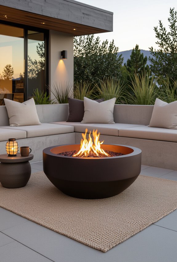 compact low profile propane ring