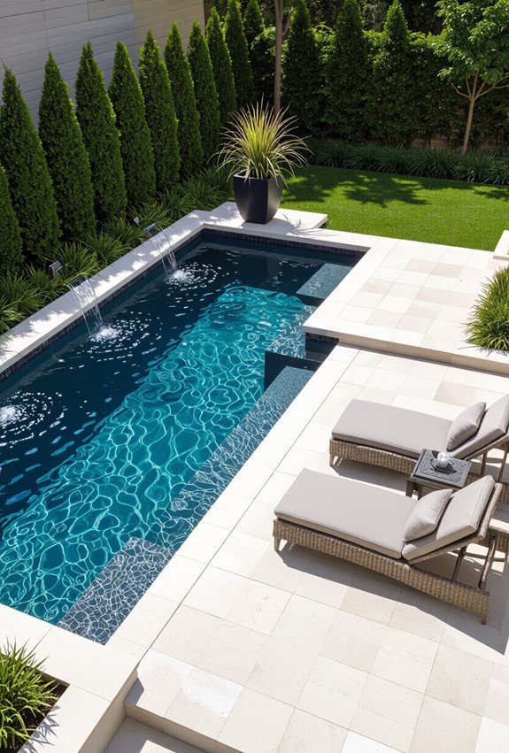 compact luxurious infinity plunge