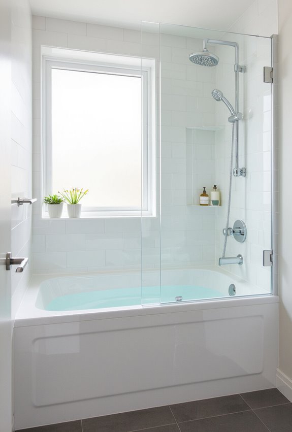 compact soaking tub combos