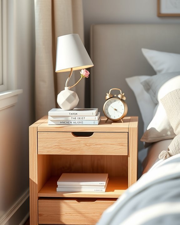 compact stylish nightstand solutions