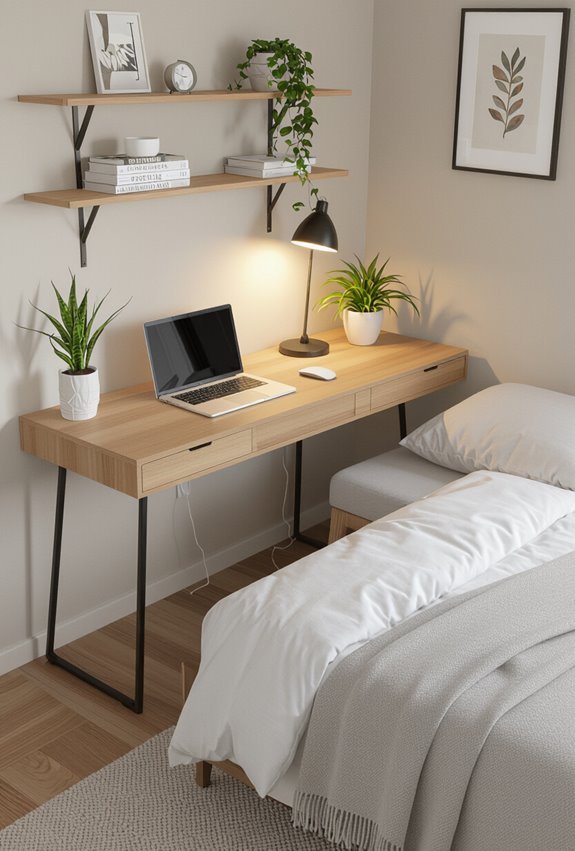 compact wall mounted bedroom desks
